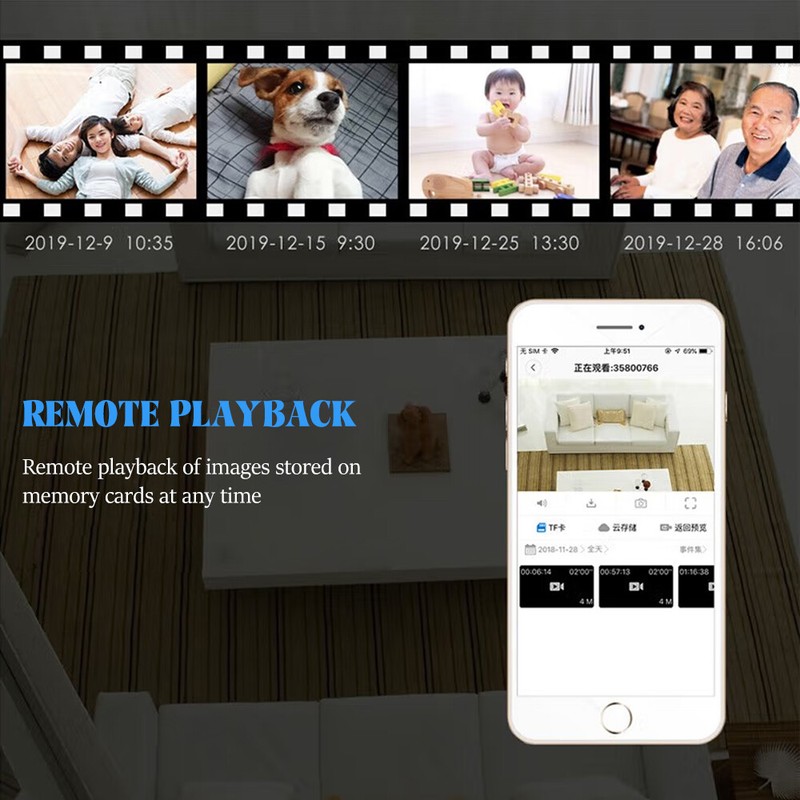 Camara De Seguridad 1080P HD Oculta WiFi Espia Inalambrica Para Casa Habitacion gallery