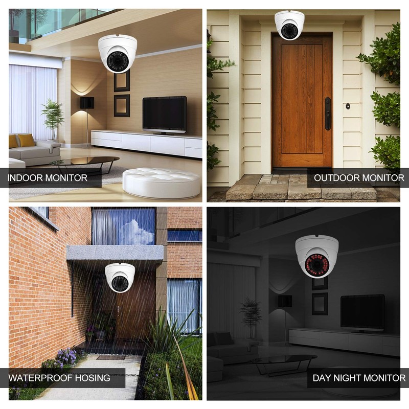 Analog CCTV HD 1080P 4-in-1 (TVI/AHD/CVI/CVBS) Dome Outdoor, 2.8mm-12mm Manua... gallery