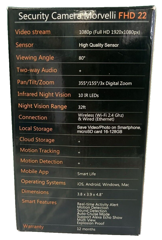 MORVELLI SECURITY CAMERA Morvelli FHD22 1080 Full HD 1920 x 1080 / free shipping gallery
