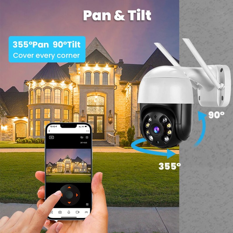 4K 8MP PTZ Wifi IP Camera Outdoor Wireless Camera 5MP Security CCTV Smart Camera gallery
