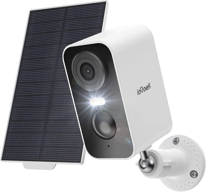 ieGeek 2K Outdoor Solar Security Camera Wireless Home WiFi Battery CCTV Alexa