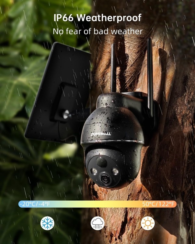 360° HD Solar Security Camera with PIR Motion Sensor & 4G LTE - No WiFi Required gallery