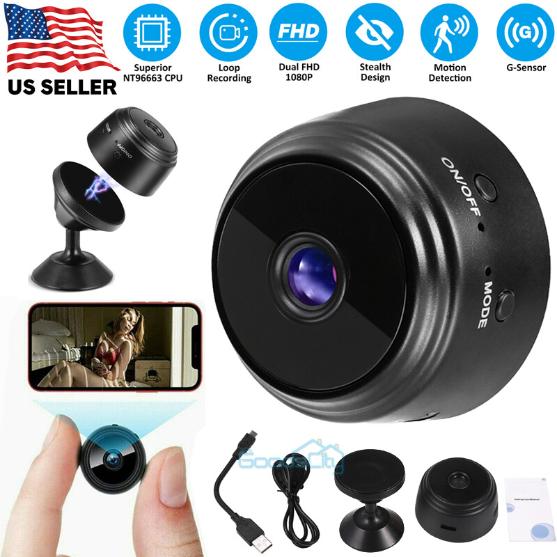 Mini Camara Seguridad Inalambrica Para Casas Sensor De Movimiento Audio y Video
