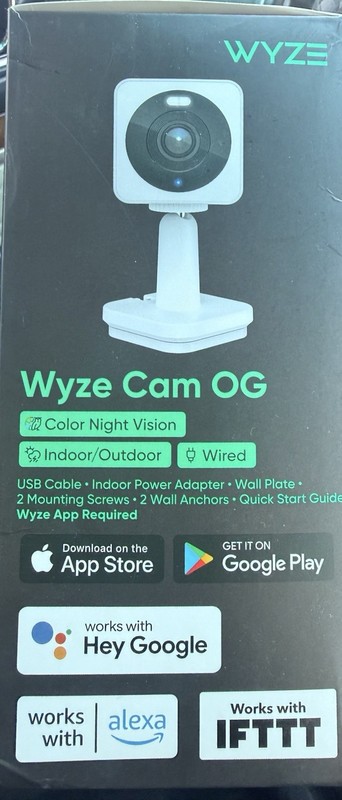 Wyze Cam OG Color Night Vision Indoor/Outdoor Wired 1080p Wi-Fi Camera gallery