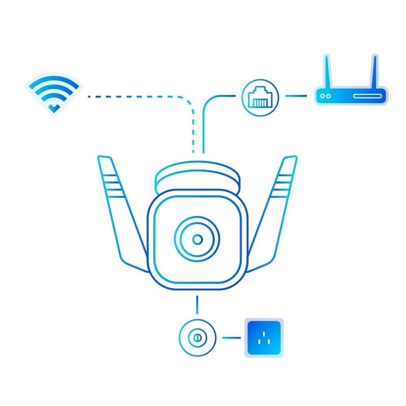 Tapo Tp-Link C310 3MP Outdoor Wi-Fi Security Camera with Night Vision & Audio gallery
