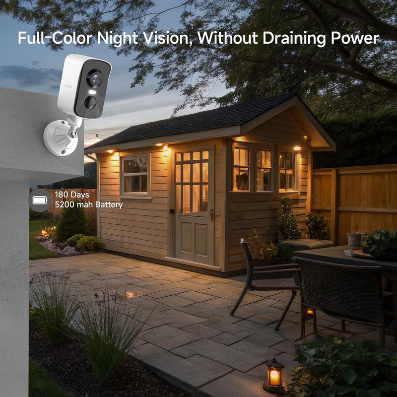 Arenti 340° Pan Wireless Security Camera Outdoor Magnetic, 3MP Battery Powered W gallery