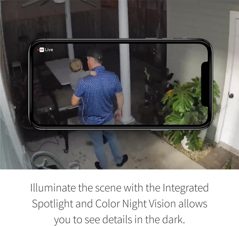 Essential Security Camera 2K | Outdoor-Indoor | 2Nd Gen | Wireless with Spotligh gallery