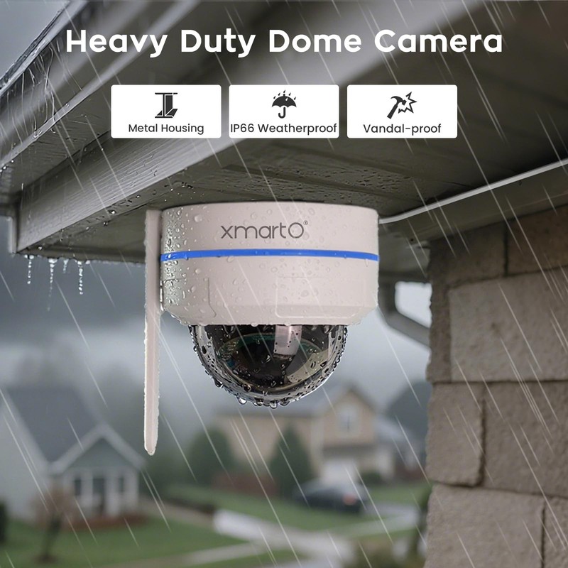AI Tracking 2K HD Metal Dome PTZ Security Camera, WiFi 6 Dual Band Wireless, ... gallery