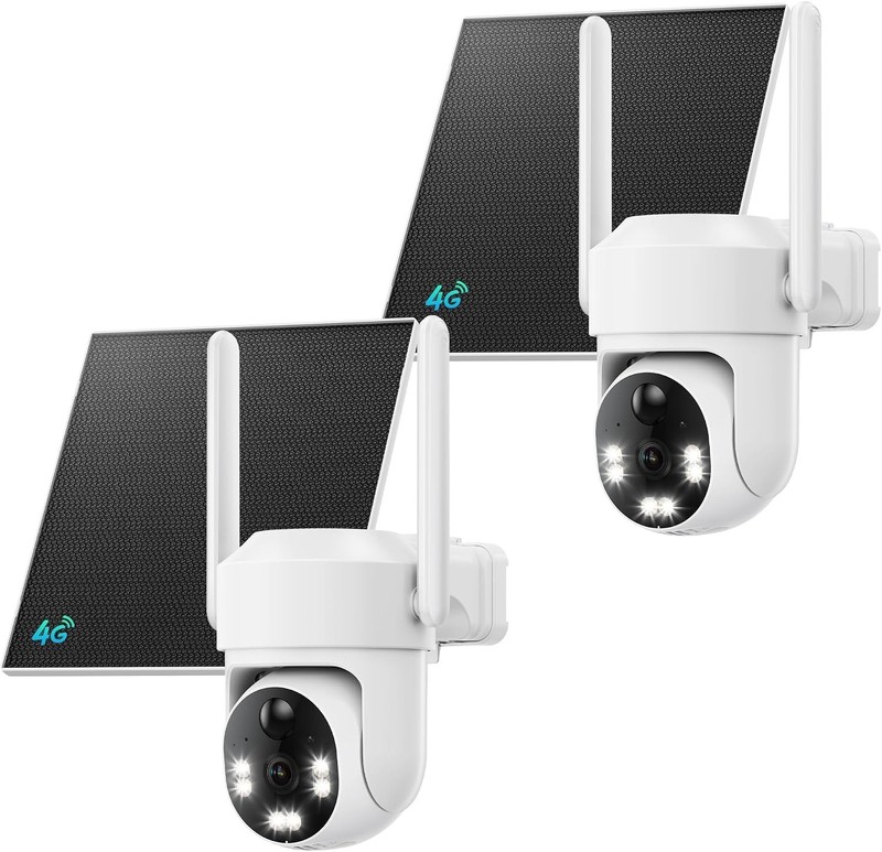 Outdoor Security Camera Bundle - Built-in SIM, Motion Sensor, No WiFi Needed gallery