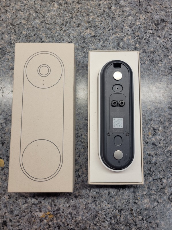 Google - Nest Wired Doorbell (3rd Gen) 2K Video w/Gemini - GA09967 - Snow READ gallery