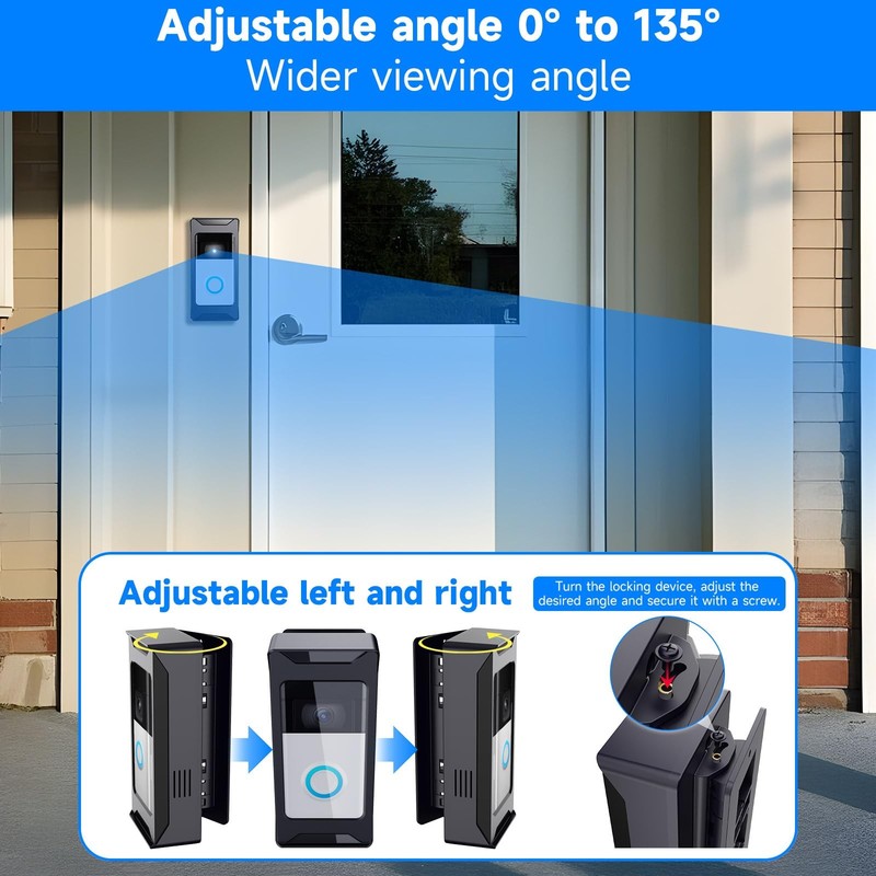 AntiTheft Video Doorbell Mount Compatible with Ring/Blink Wireless Camera Doo... gallery