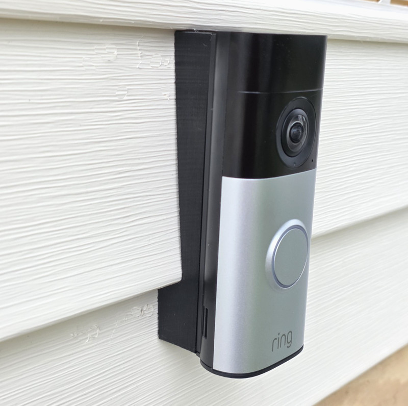 Ring Wired Doorbell Plus 2nd Gen Retinal 2K 4" Vinyl Siding Mounting Bracket gallery