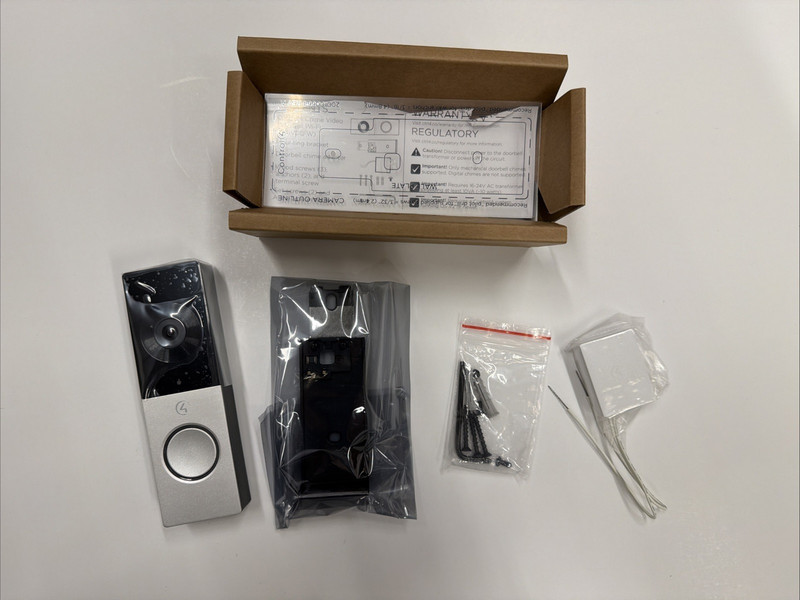 Control4 Chime Video Doorbell Wi-Fi For Smart Home Systems (C4-VDB-W-SN) Nickel gallery