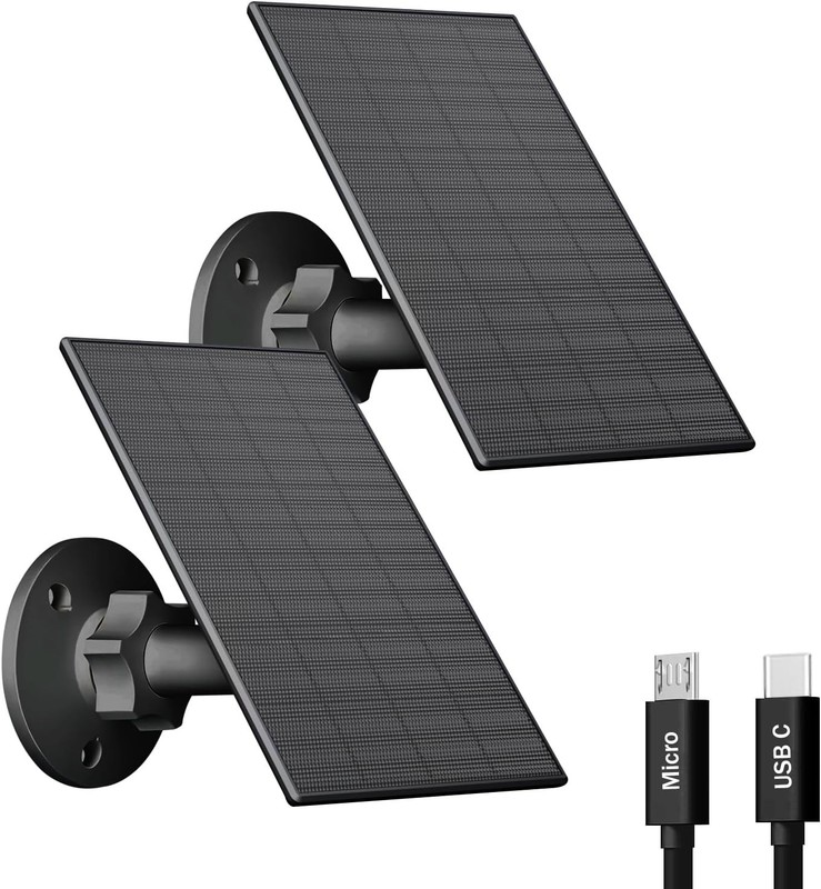 Waterproof 2W Solar Charger for USB Cameras - 360° Adjustable Mount gallery