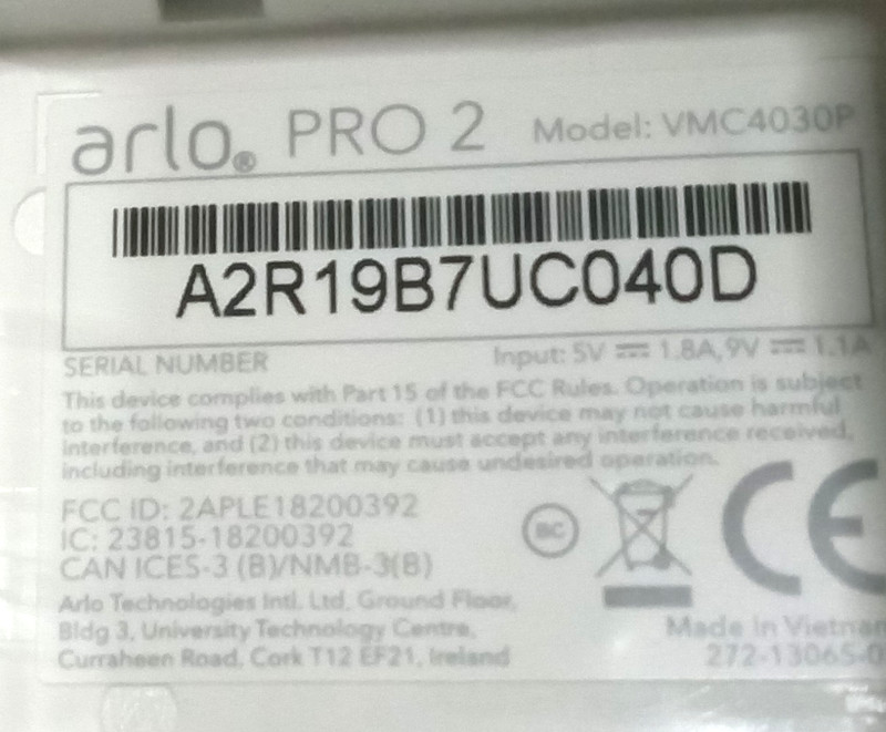 Arlo Pro 2 Wireless Security Camera VMC4030P • Battery + Magnetic Mount • Tested gallery