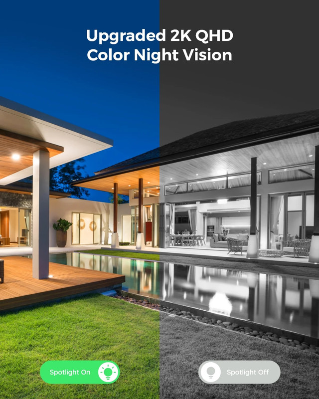 2K Smart Video Doorbell Wi-Fi Chime with Lumus Camera Color Night Vision Local S gallery
