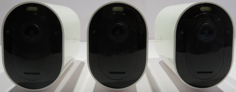 3 Arlo Pro 4 VMC4041P Indoor/Outdoor Wi-Fi Wire-Free Cameras & VMB4540 Base gallery