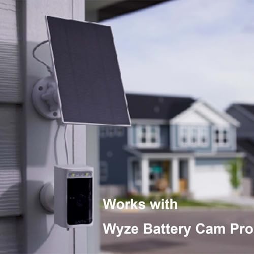 WYZE Solar Panel Compatible with Wyze Cam Outdoor v1/v2 and Battery Cam Pro gallery