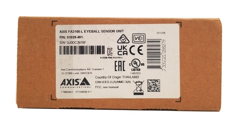 NEW Axis 01026-001 FA3105-L Eyeball Sensor Unit IP Security Camera Surveillance gallery