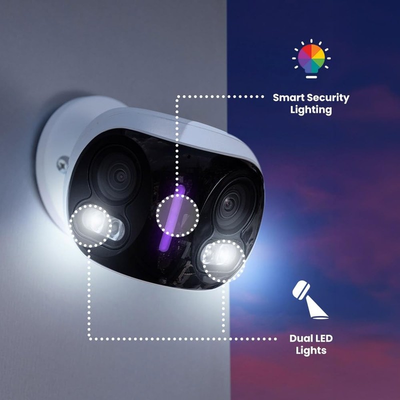 4K 8MP IP Wired Dual-Lens Add-On Outdoor Security Camera | Smart Security Lig... gallery