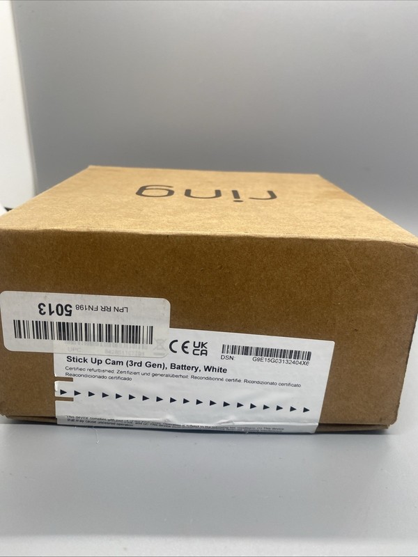 Ring Stick Up Cam 3rd Gen Battery White (NEW) gallery