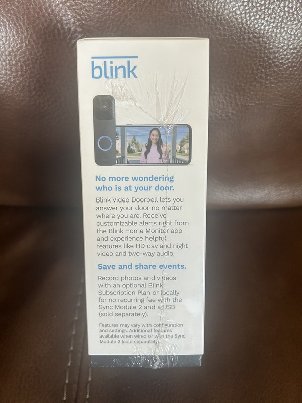 Blink Video Doorbell Wired/Wireless Two way audio HD video & Alexa BRAND NEW gallery