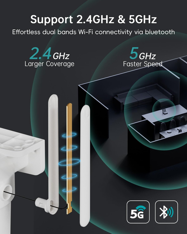 5G/2.4G Outdoor Wifi 360° Home Security Wireless Wired Weatherproof Camera gallery