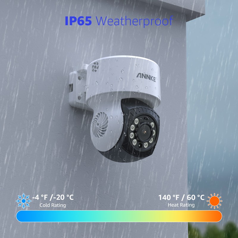 ANNKE HD 1080P Video 350° Pan&Tilt CCTV Security Camera Outdoor 2MP Night Vision gallery