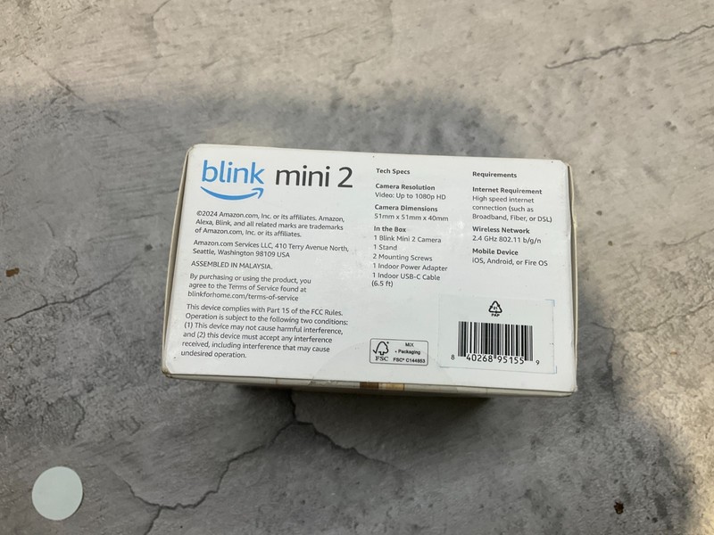 BLINK MINI 2 SECURITY CAM - SEALED - NEW IN BOX gallery