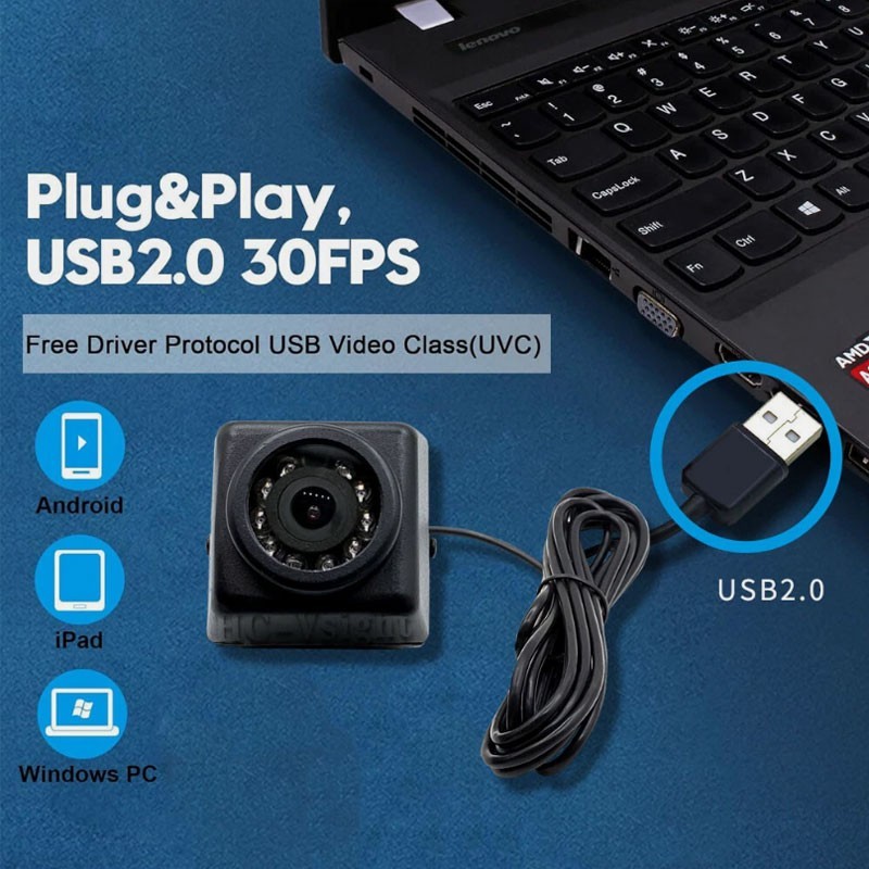 1080P HD 10 PCS 940nm IR Leds Waterproof IP66 IR Night Vision Mini USB Camera gallery