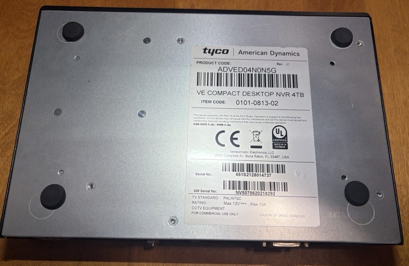 American Dynamics ADVED04N0N5G VideoEdge Compact Desktop NVR gallery