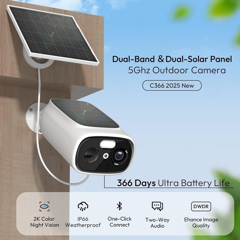 SolarCam 2K Wireless Outdoor Security Camera - Solar-Powered No Monthly Fees gallery