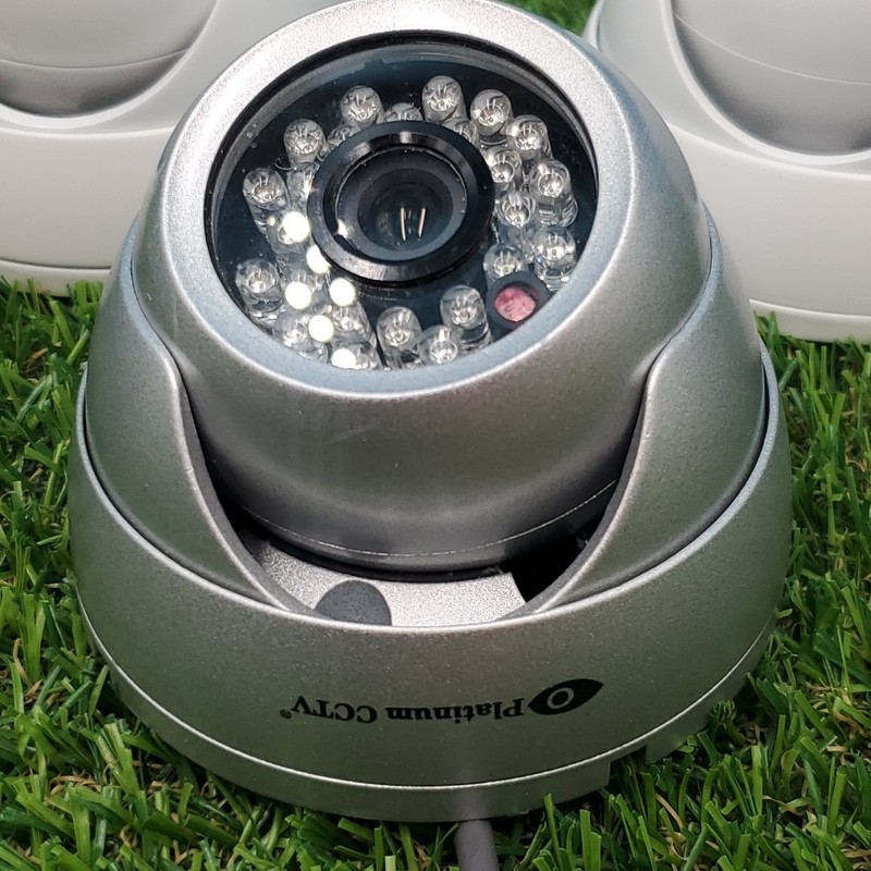 3 Untested Dome Security Cameras (2) "CD33W-2" & (1) "Platinum CCTV" gallery