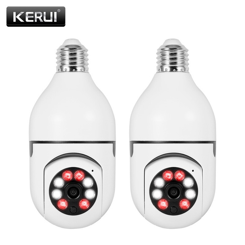 2X 360° 1080P IP E27 Light Bulb Camera wifi IR Night SmartHome Wireless Security