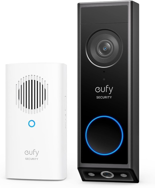 Eufy Security Video Doorbell E340 Kit, No Subscription, Dual Cameras, Head-To-To gallery