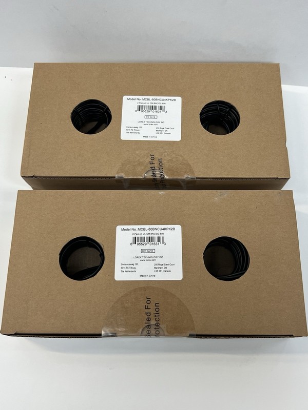 Lot of 4 – Lorex MCBL-60BNCU4KPK2B System Cables 4K Security Camera * New