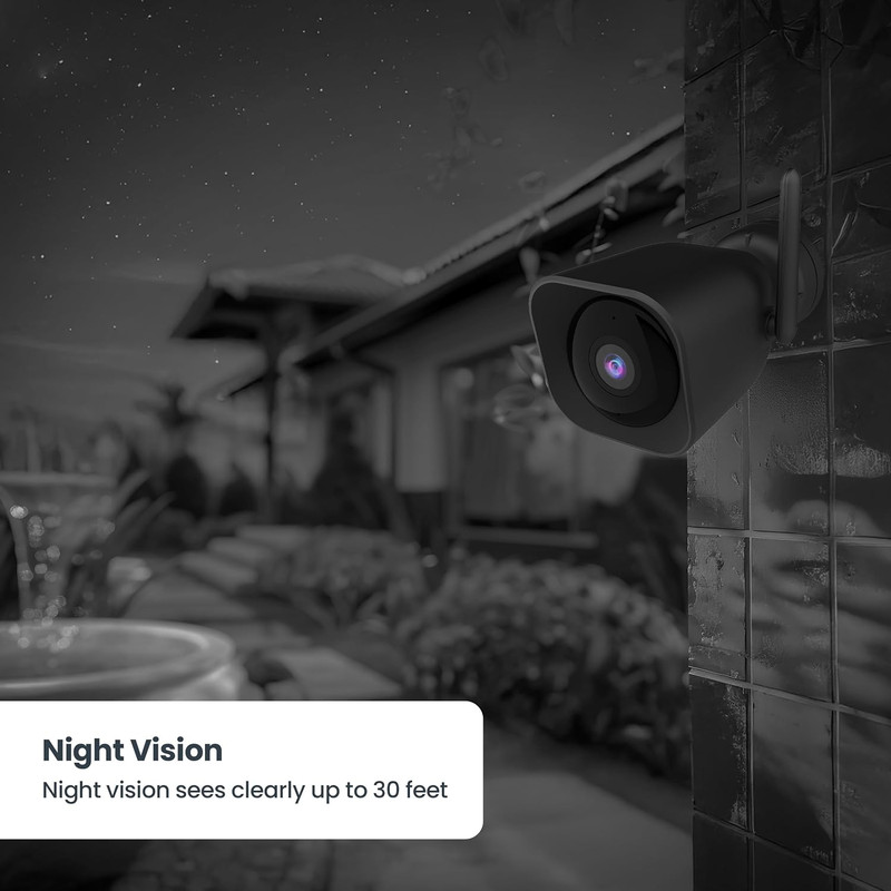 Plug-In Outdoor Security Camera, 2K HD, Advance Motion Detection, 2.4Ghz Wi-Fi, gallery
