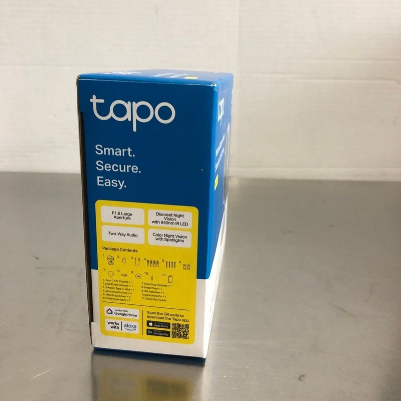TP-Link Tapo C120 2K QHD Indoor Outdoor Home Security Wi-Fi Camera Color Night gallery