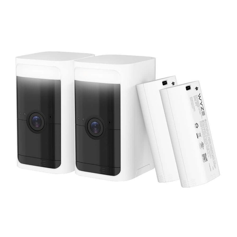 Wyze Battery Cam Pro Wireless Security Camera 2-Pack, 2K HD Color Night Vision, gallery