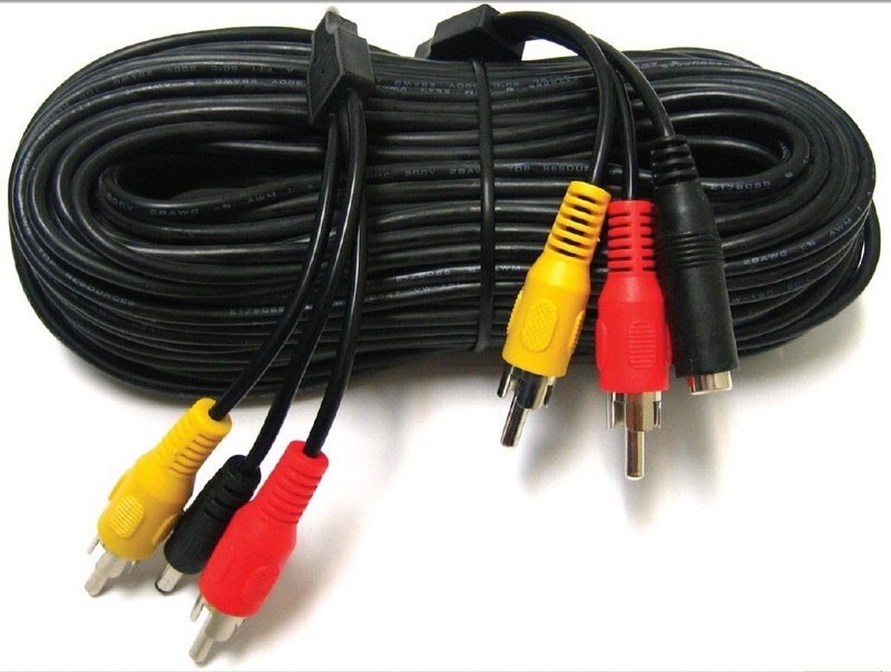 Wired Surveillance Camera + 100FT Cable + Power Supply Complete Set gallery