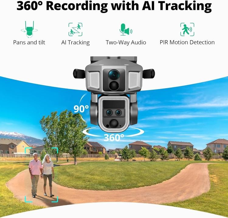 Dragon Touch 4G LTE Cellular Security Camera, 4K Wireless Outdoor Solar Camera 1 gallery
