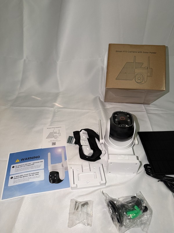 2 Pack Of Smart PTZ Security Camera With Solar Power Outdoor Pan Nigth Vision gallery