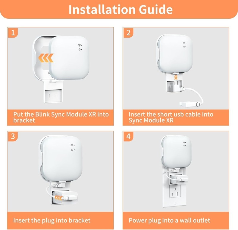 Elegant Wall Mount Holder for Blink Sync Module XR - Compact Design & Stability gallery