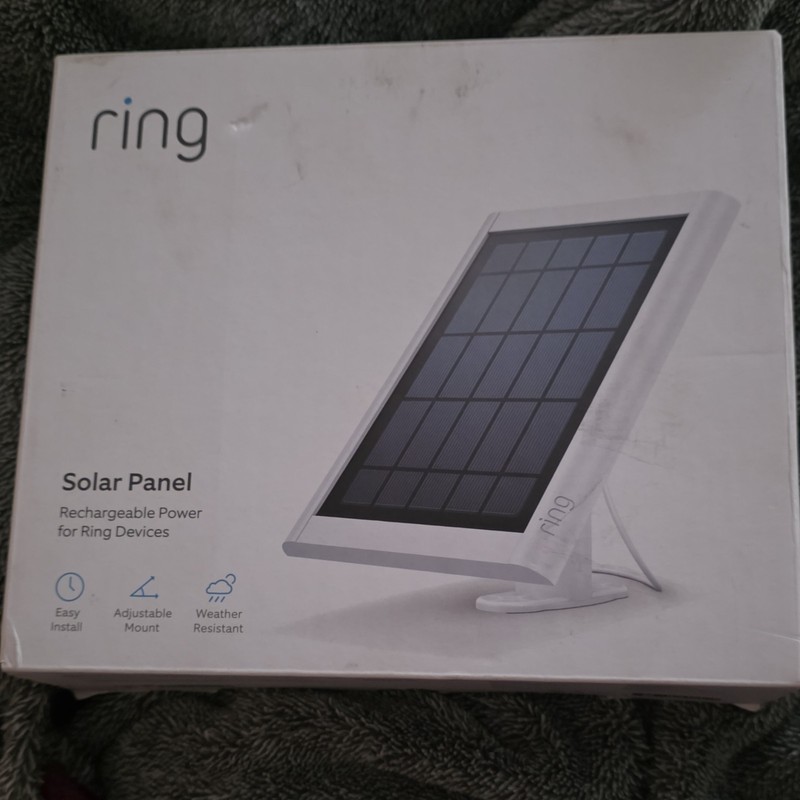 Ring Solar Panel Compatible with Spotlight Cam Battery & Stick Up Cam Battery WH