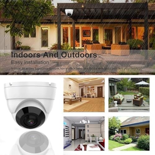 Real HD 5MP TVI Analog Camera 180° Wide Viewing Angle Fisheye Dome BNC Camera gallery