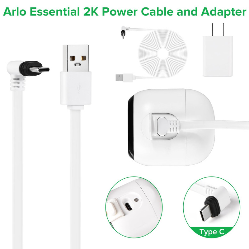 25FT Power Cable Compatible with Arlo Essential 2K Outdoor Security Camera (2Nd gallery