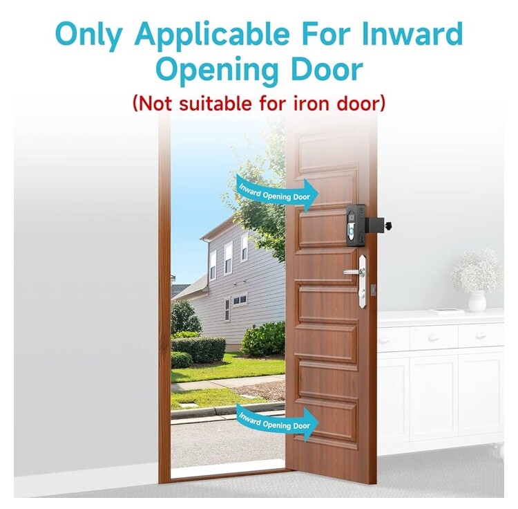 Video Doorbell No Drill Door Mount Cover Bracket Wireless Black (ring) gallery