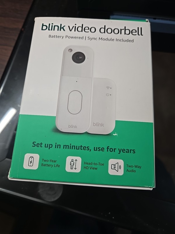 Blink Video Doorbell Two-Way Audio, HD Video, Motion Chime