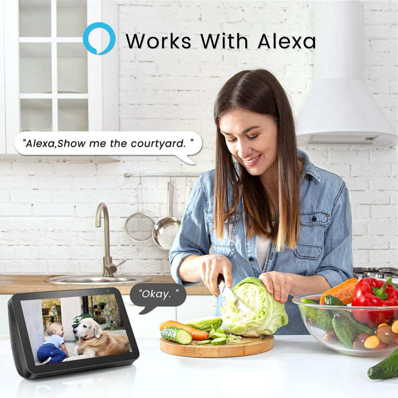 1080P Cameras for Home Security with Night Vision, Outdoor/Indoor Cameras for Ba gallery