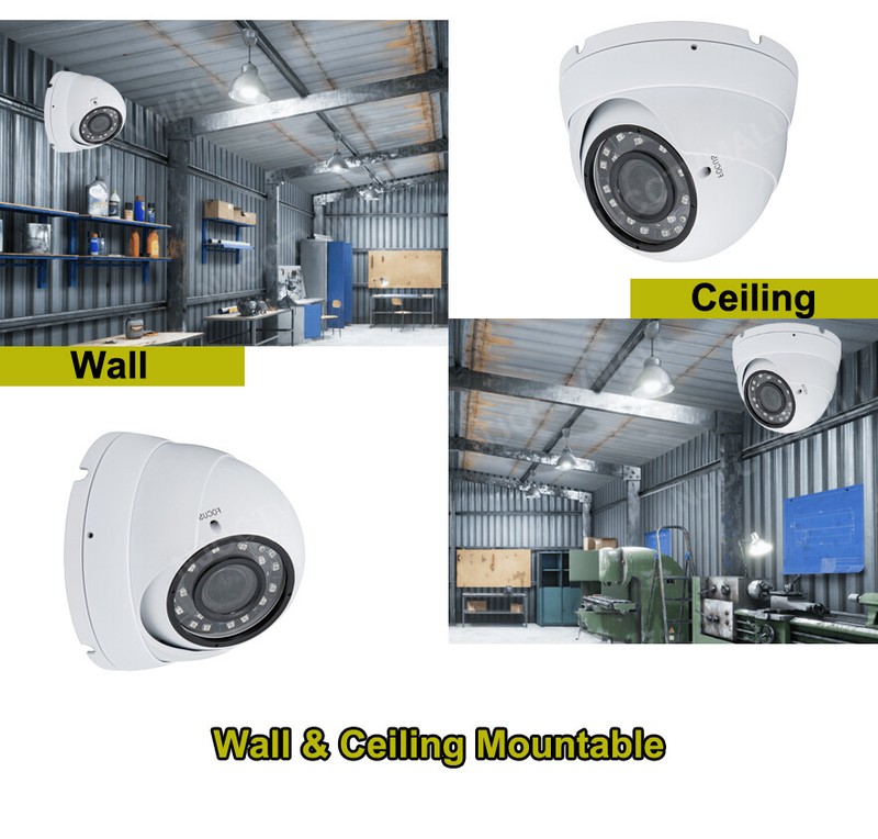 1080p Indoor Outdoor Night Vision Dome Eyeball CCTV Surveillance Security Camera gallery